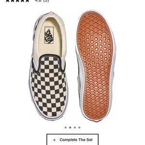 *Like New* Vans Classic Slip-on Black & White Checkerboard Shoe - Kids 5.5